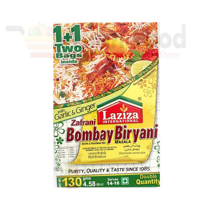 Laziza Bombay Biryani Masala 130g – Spicy & Aromatic Rice Dish Mix My Store
