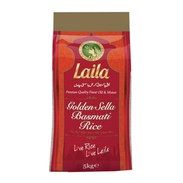 Laila Sella Basmati Rice 5kg – Long Grain, Parboiled & Aged My Store