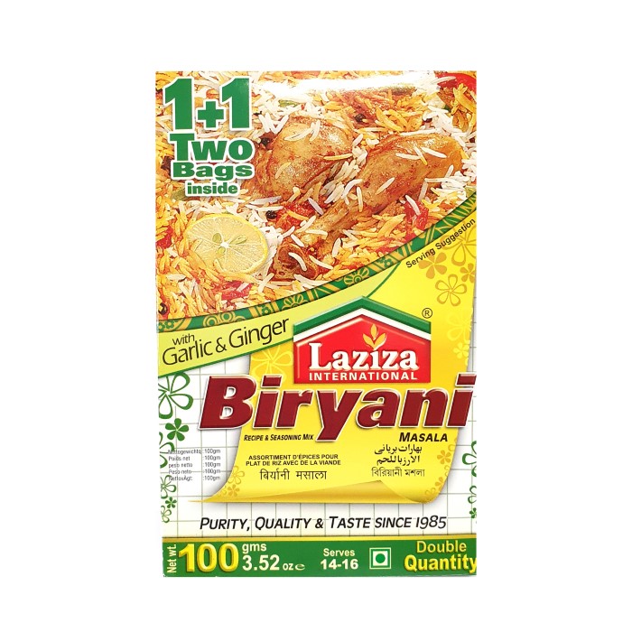 Laziza Biryani Masala 100g – Authentic Spice Blend for Flavorful Biryani My Store