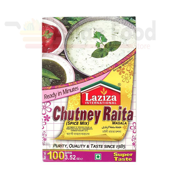 Laziza Chutney Raita Mix 100g – Instant Spiced Yogurt Blend My Store