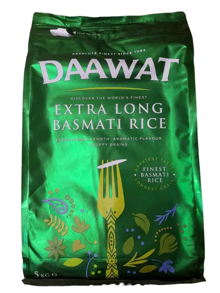 Daawat Extra Long Basmati Rice 5KG Asian Food Store - Toko