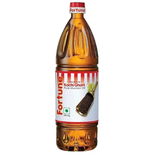 Fortune Kachi Ghani Mustard Oil 500ml bottle