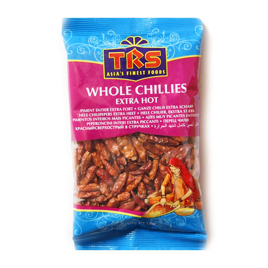 TRS Dried Whole Red Chillies, 50g My Store