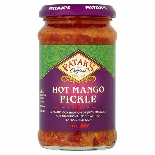 Patak’s Hot Mango Pickle – Sweet & Spicy Indian Condiment