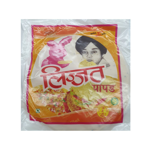 Lajjat Cumin Papad 200g – Crispy, Authentic Indian Snack