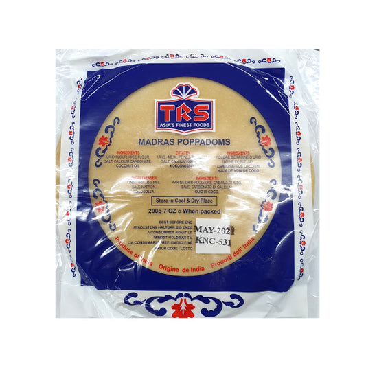 TRS Madras Pappadums – Crispy & Authentic Indian Snack