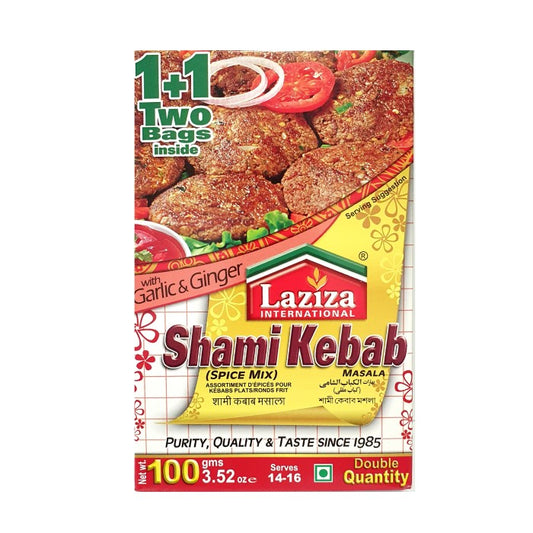 Laziza Shami Kebab Masala 100g – Spicy & Flavorful Minced Meat Patties