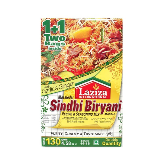 Laziza Sindhi Biryani Masala 130g – Spicy & Aromatic Rice Dish Mix