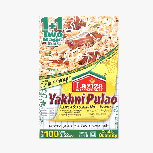 Laziza Yakhni Pulao Masala 100g – Fragrant & Flavorful Rice Dish Mix My Store